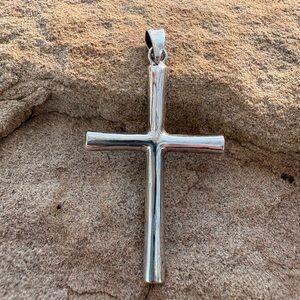 Elegant Silver Cross Necklace